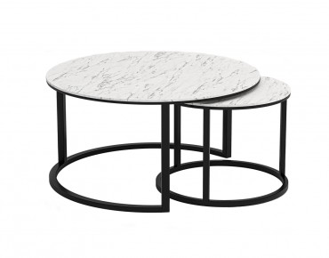 TABLE RONDE DOUBLE LILA