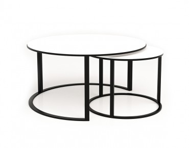 TABLE RONDE DOUBLE LILA