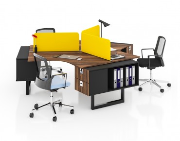 NIL 3 PERSON WORKSTATION DESK