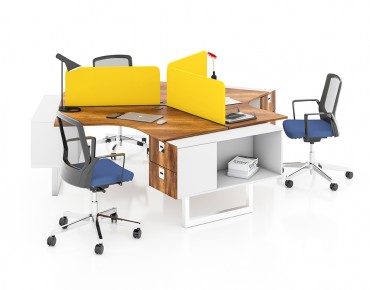 NIL 3 PERSON WORKSTATION DESK