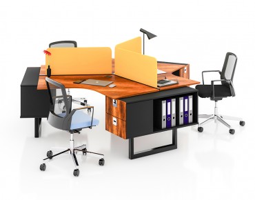 NIL 3 PERSON WORKSTATION DESK