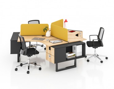 NIL 3 PERSON WORKSTATION DESK