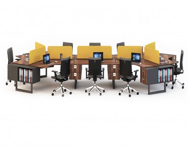 NIL 8 PERSON WORKSTATION DESK