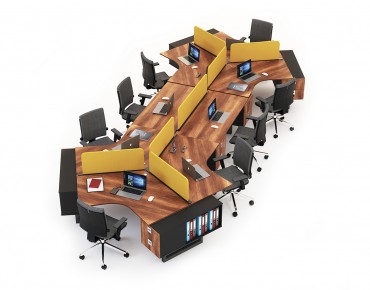 NIL 8 PERSON WORKSTATION DESK