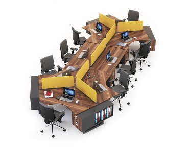 NIL 8 PERSON WORKSTATION DESK