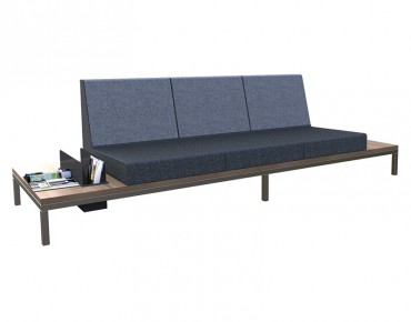 RUBİK ÜÇLÜ ÇİFT SEHPALI BEKLEME