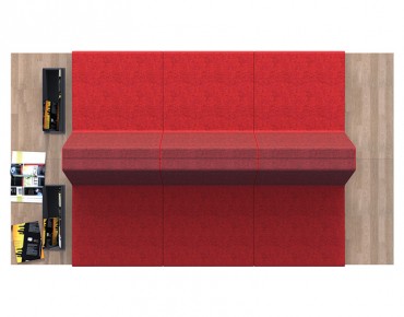 RUBİK ÜÇLÜ ÇİFT SEHPALI BEKLEME