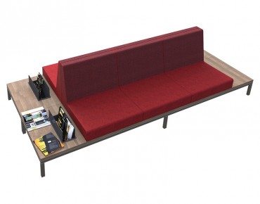 RUBİK ÜÇLÜ ÇİFT SEHPALI BEKLEME