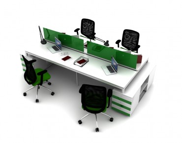 SINERJI 4 PERSON WORKSTATION DESK