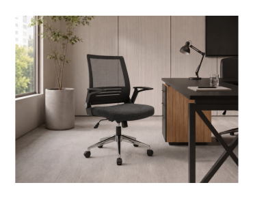 SMART WORKING CHAIR (CHROME LEGS)