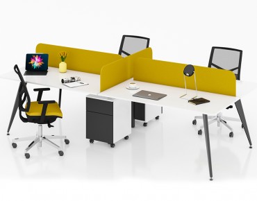 TARSUS 4 PERSON WORKSTATION DESK