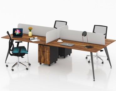 TARSUS 4 PERSON WORKSTATION DESK