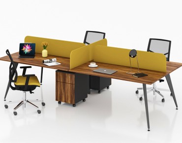 TARSUS 4 PERSON WORKSTATION DESK