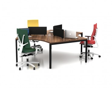 3 PERSON WORKSTATION DESK