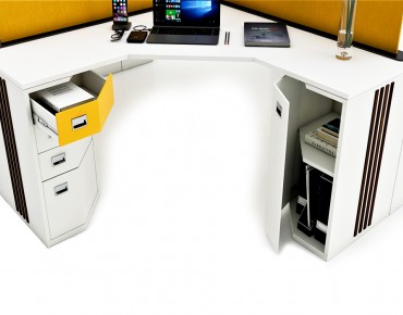 YONCA 4 PERSON WORKSTATION DESK