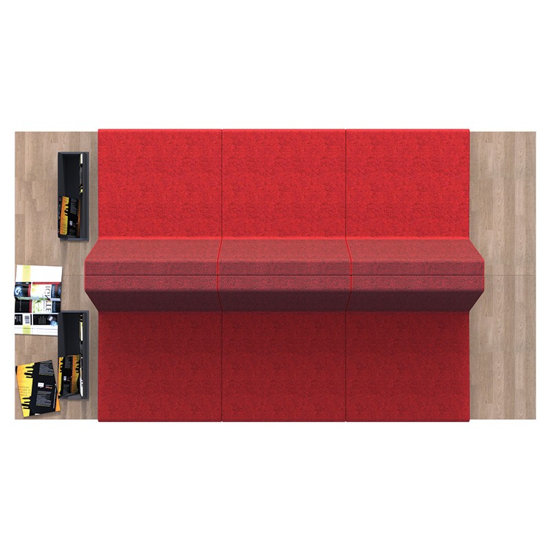 RUBİK ÜÇLÜ ÇİFT SEHPALI BEKLEME