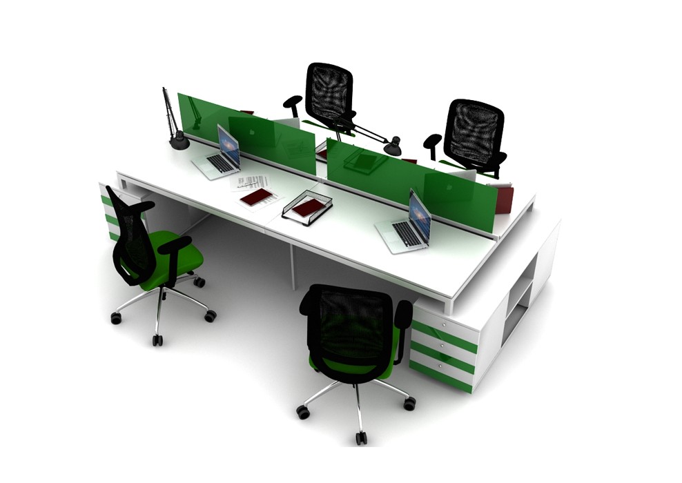 SINERJI 4 PERSON WORKSTATION DESK