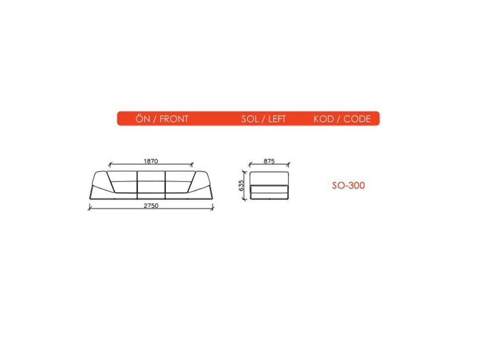 SOA TRIPLE SEAT SOFA