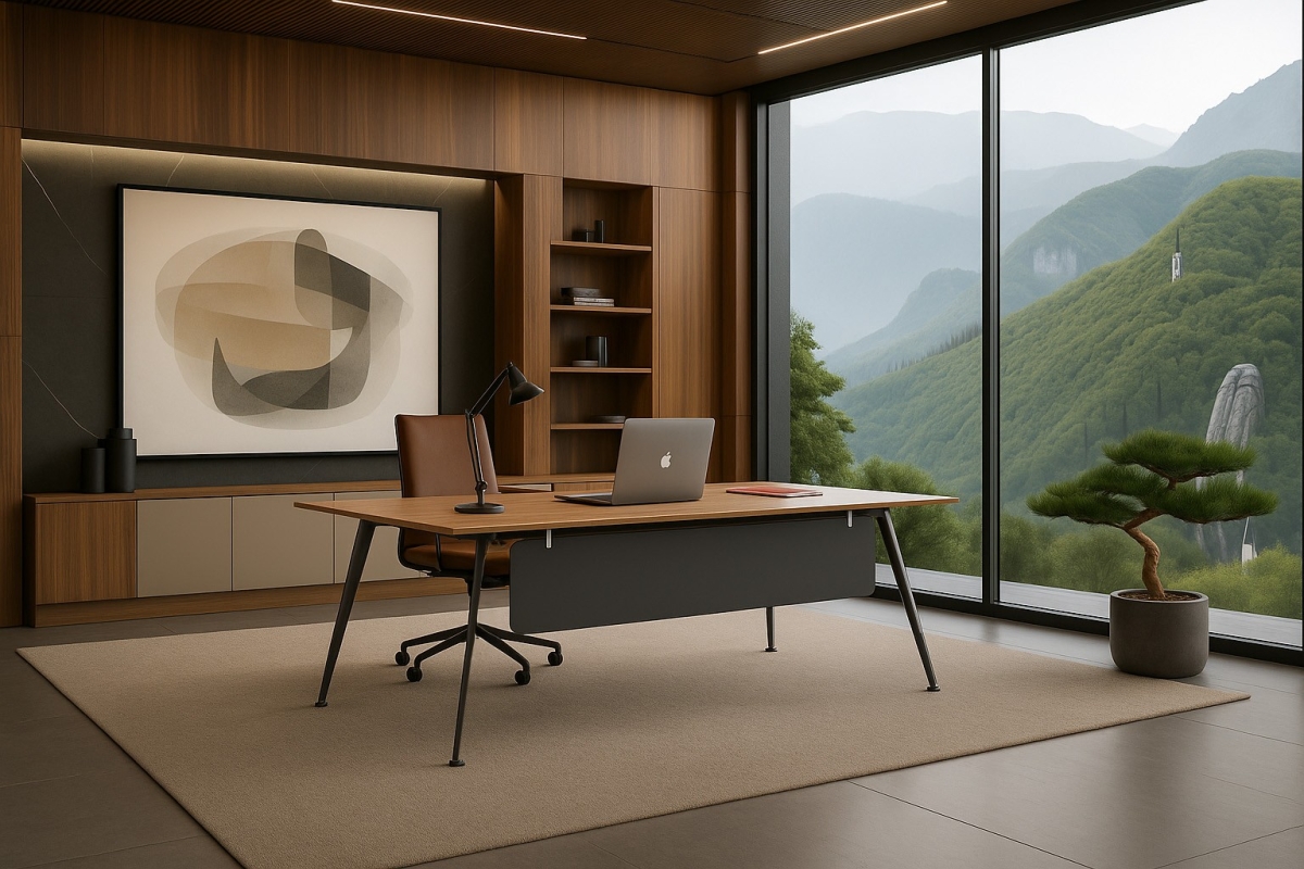TARSUS OFFICE DESK(WITHOUT DRAWER UNIT)