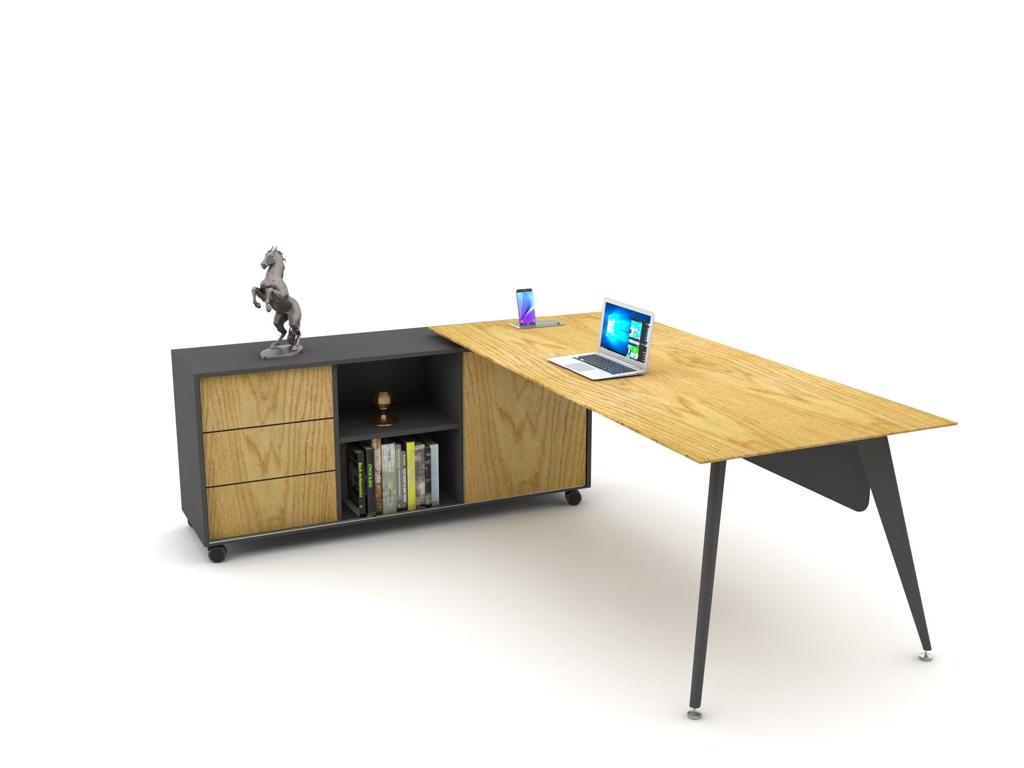 TARSUS EXECUTIVE DESK (WITH DRAWER UNIT)