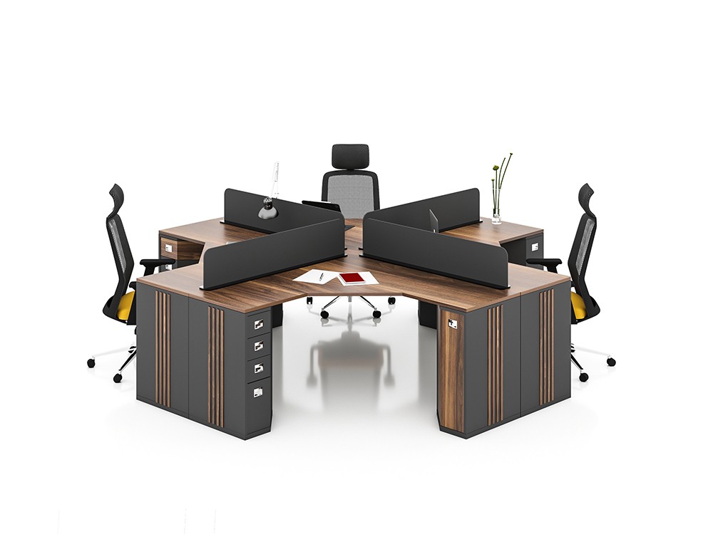 YONCA 4 PERSON WORKSTATION DESK