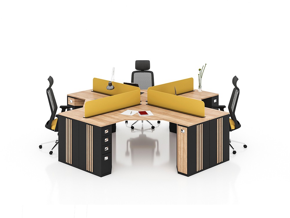 YONCA 4 PERSON WORKSTATION DESK